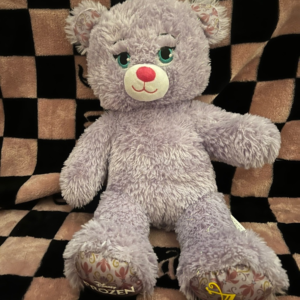 Build-A-Bear Purple Stuffed Animal Plush Anna